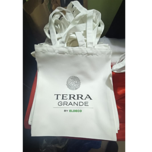 Premium Custom White Cotton Tote Bag With Brand Logo | White Cotton Tote Bag with high quality DTF Print